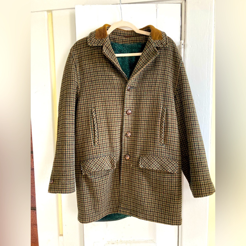 Vintage Silton Houndstooth and Corduroy coat
